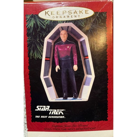 Star Trek the Next Generation Captain Jean Luc-picard 1995 Hallmark Keepsake Orn - Picture 1 of 11